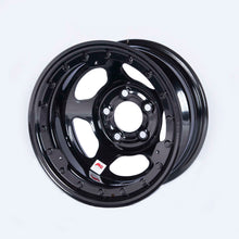 Load image into Gallery viewer, BASSETT 58A52ILK - 15x8 IMCA Black Beadlock Inertia 5x5 image