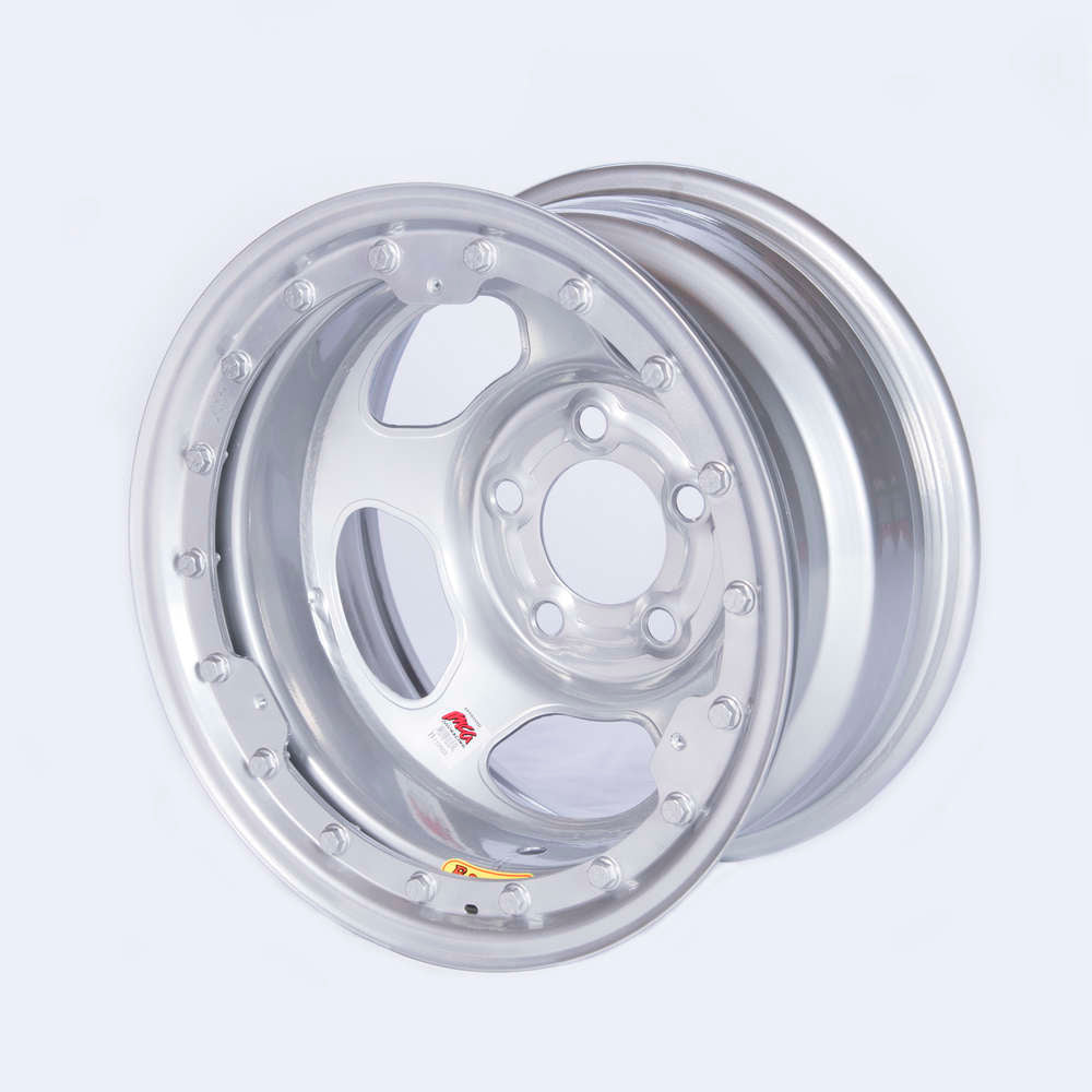 BASSETT 58A52ISLK - 15x8 IMCA Silver Beadlock Inertia 5x5 image