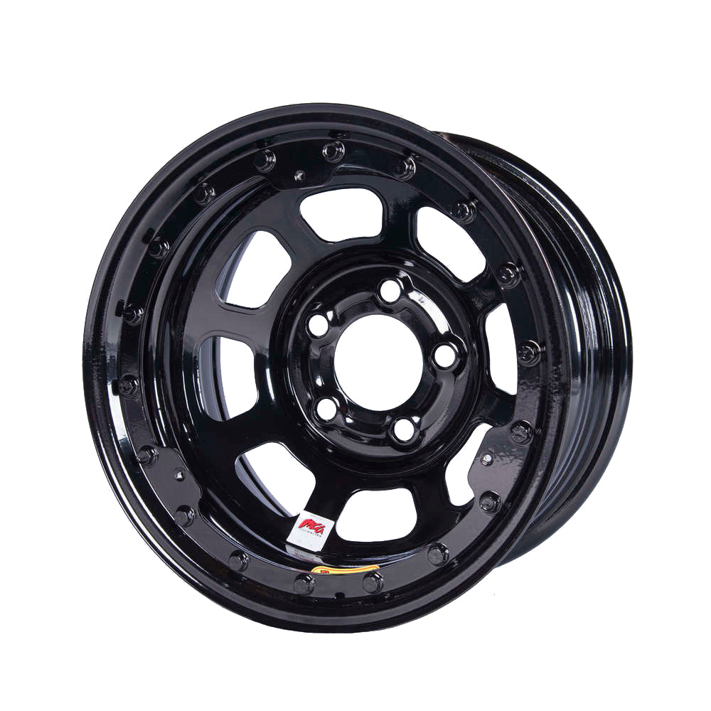 BASSETT 58D52ILK - 15x8 IMCA B/Lock Wheel Black D-Hole 5x5 image
