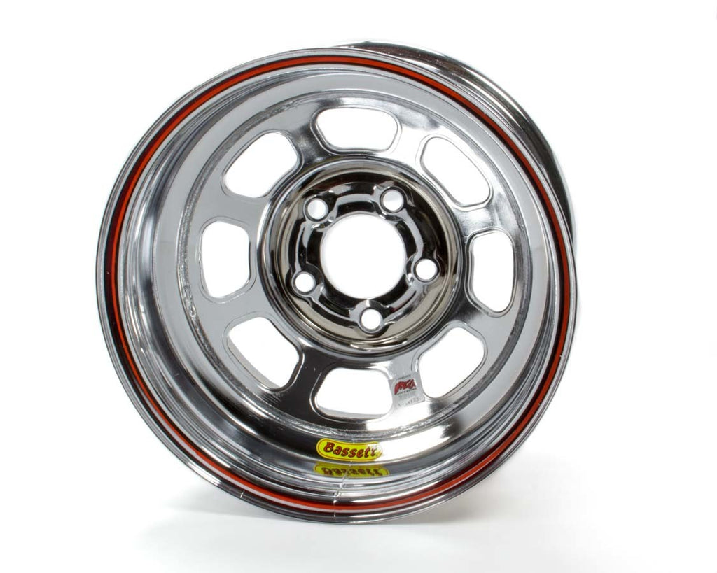 BASSETT 58D52IRBC - 15x8 IMCA Wheel Rev. Bell D-Hole Chrome image