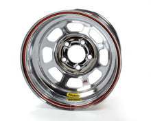 Load image into Gallery viewer, BASSETT 58D52IRBC - 15x8 IMCA Wheel Rev. Bell D-Hole Chrome image