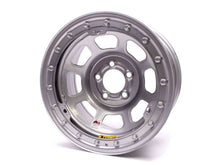 Load image into Gallery viewer, BASSETT 58D5475ISLK - 15x8 IMCA B/Lock Wheel D-Hole Silver 5x5 image