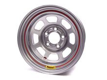 Load image into Gallery viewer, BASSETT 58DC1IS - 15X8 IMCA Wheel D-Hole Silver 5x4.75 image