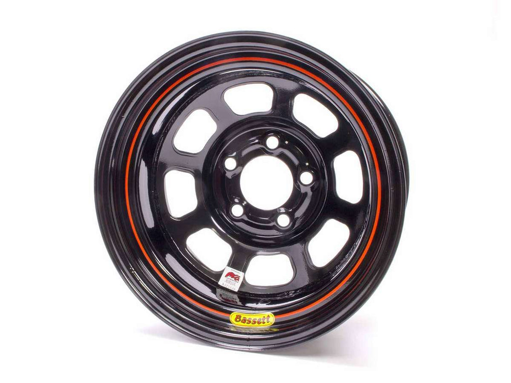 BASSETT 58DC1I - 15x8 IMCA Wheel D-Hole Black 5x4.75 image