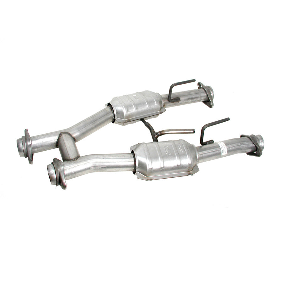 BBK PERFORMANCE 1509 - High Flow Mid-Pipes w/ Cats - 79-93 Mustang image