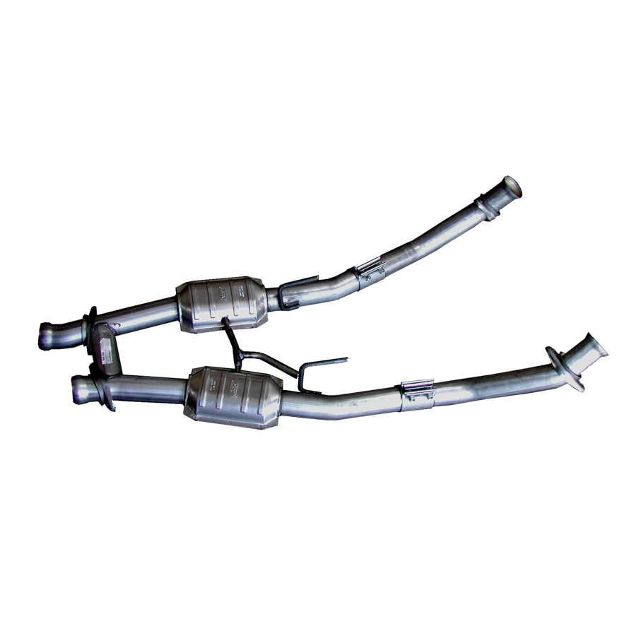 BBK PERFORMANCE 1521 - 2-1/2 H-Pipe w/Conv. - 86-93 Mustang image