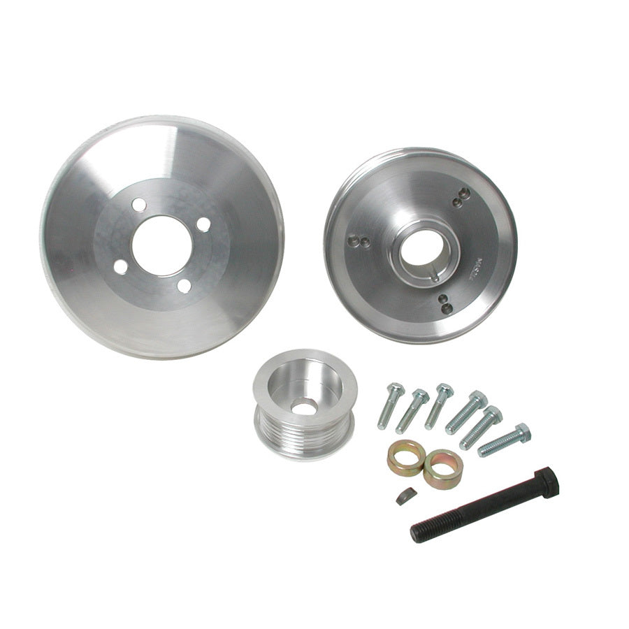 BBK PERFORMANCE 15550 - 3pc. Aluminum Pulley Kit - 97-03 Ford 4.6/5.4L image