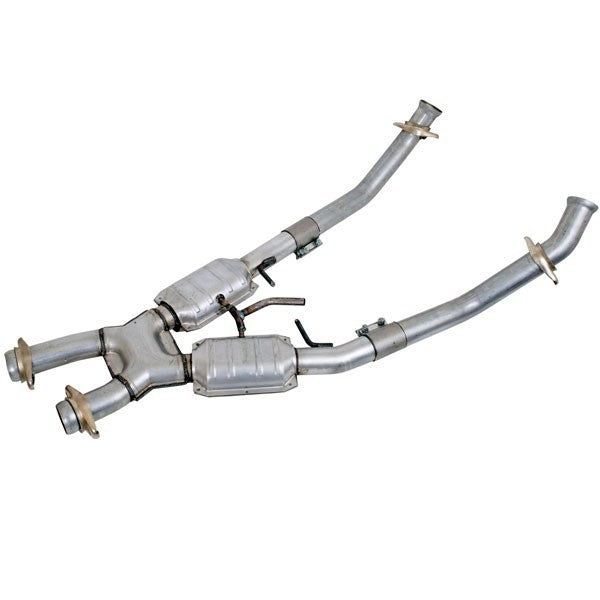 BBK PERFORMANCE 1662 - 2.50 X-Pipe w/Converters - 86-93 Mustang 5.0L image
