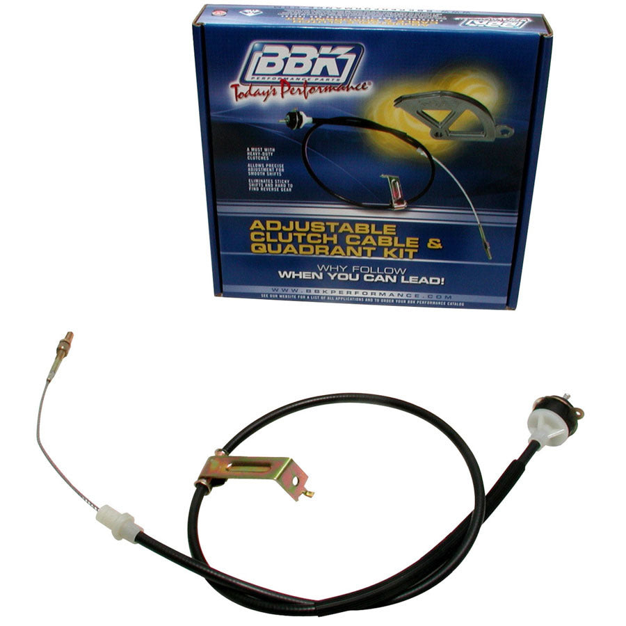BBK PERFORMANCE 3517 - Adjustable Clutch Cable - 79-95 Mustang image