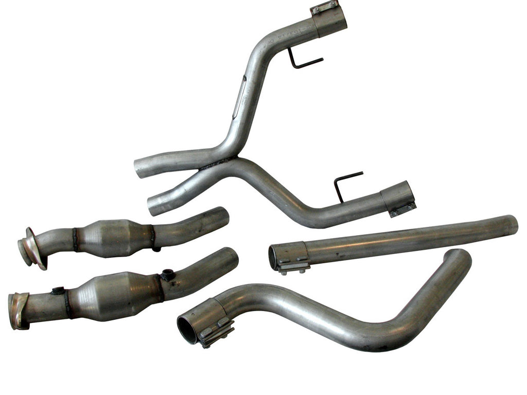 BBK PERFORMANCE 4011 - Off-Road X-Pipe w/Conv. - 05-09 Mustang V6 image