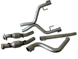 Off-Road X-Pipe w/Conv. - 05-09 Mustang V6