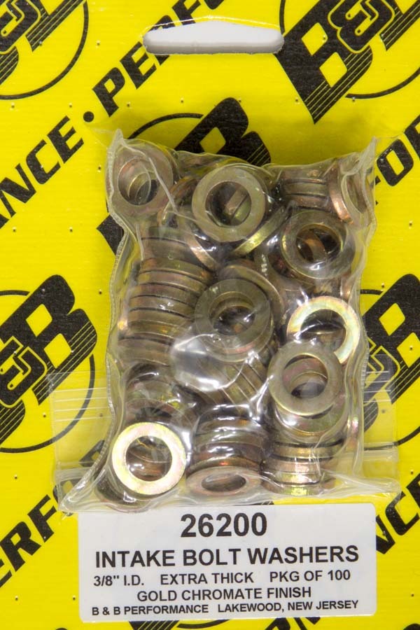 B and B PERFORMANCE PRODUCTS 26200 - H/T Special Washers - 3/8in .625in OD (100) image