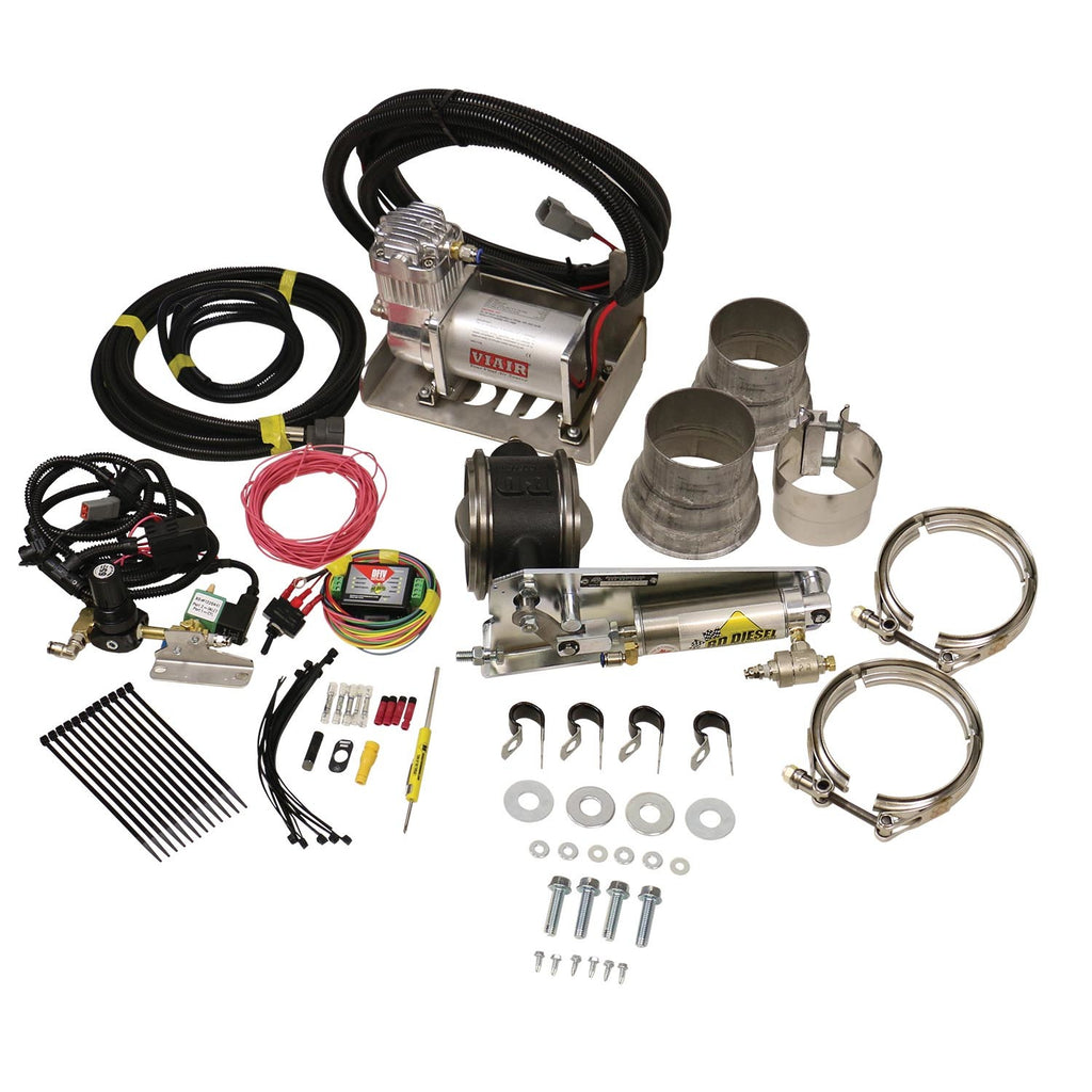 BD DIESEL 1028135 - Exhaust Brake Universal 3.5in w/ Air Compressor image