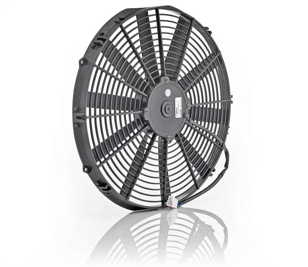 BE-COOL RADIATORS 75058 - 16in Euro Black Thin Lin e Electric Puller Fan image