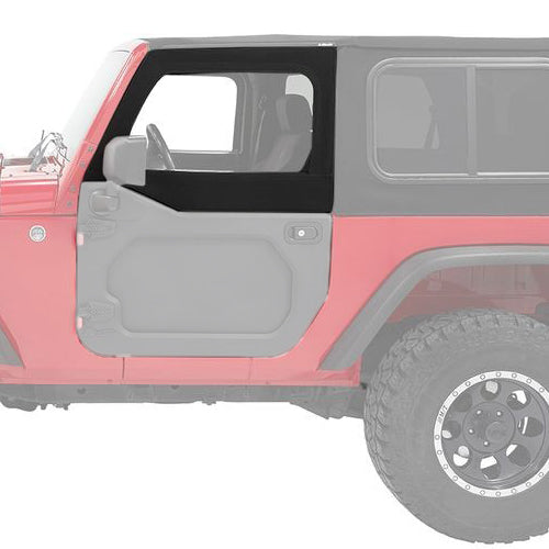 BESTOP 51732-17 - Upper Fabric Half Doors Jeep 07-18 Wrangler JK image