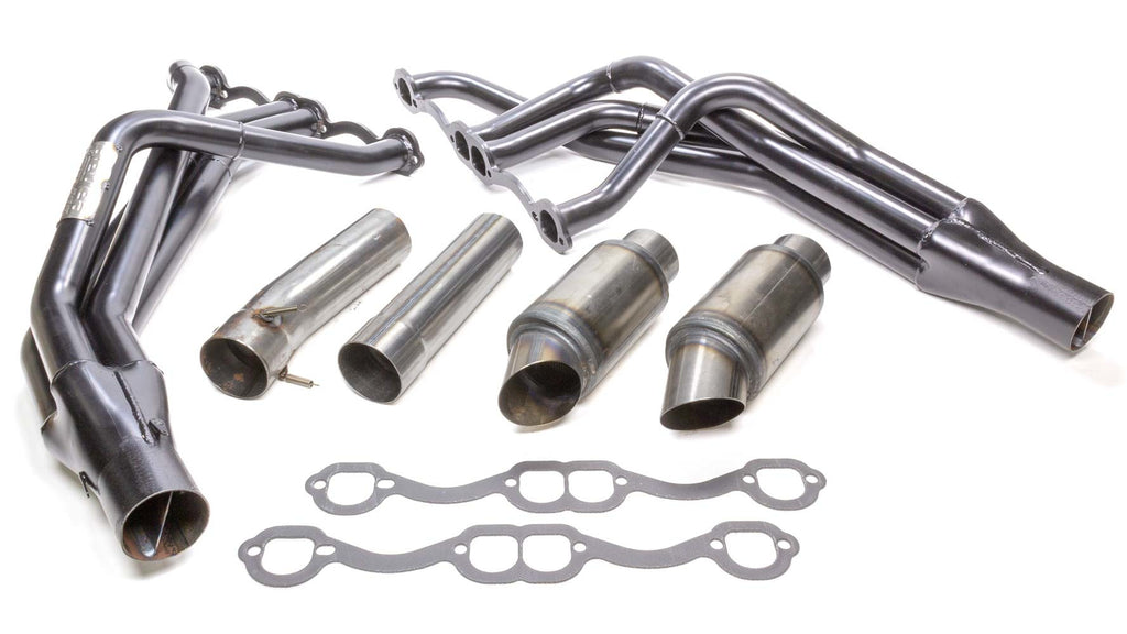 BEYEA CUSTOM HEADERS DLM604-17-A - SBC DLM Header 1-5/8 x 1/-3/4 Crate 2-3/4in Col image