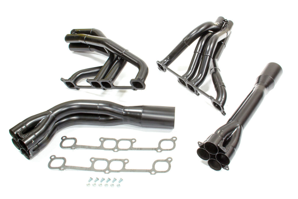 BEYEA CUSTOM HEADERS DLMTY-18BT - SBC Tri-Y DLM Spreadport  image