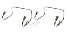 Load image into Gallery viewer, THE BLOWER SHOP 4372 - Dual Inlet Fuel Line Kit Holley 4150 Polished SS image