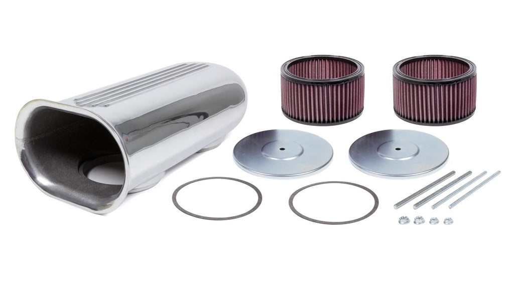 THE BLOWER SHOP 5510 - Dual Carb Blower Scoop Kit - Polished image