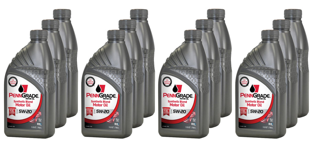 PENNGRADE MOTOR OIL 62716-12 - PennGrade Syn Blend 5w20 Case 12 x 1 Quart image