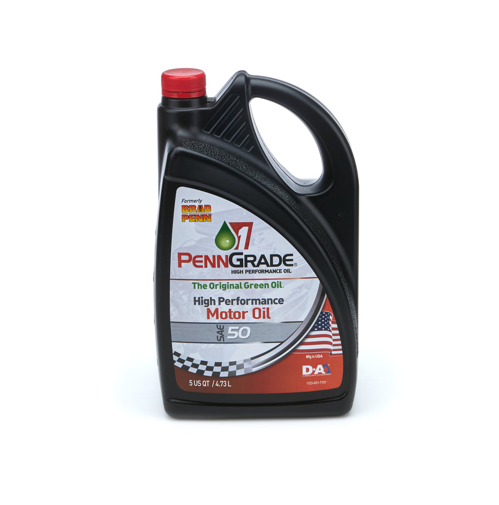 PENNGRADE MOTOR OIL 71150 - 50w Racing Oil 5Qt Bottle image