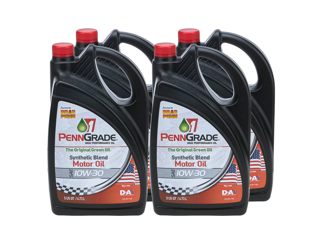 PENNGRADE MOTOR OIL 71500-4 - 10w30 Racing Oil Case 4 x 5 Quart Bottles image