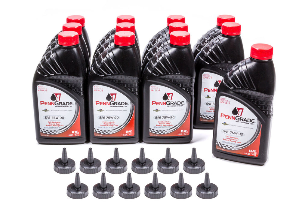 PENNGRADE MOTOR OIL 77666-12 - 75w90 Hypoid Gear Oil Case 12 x 1 Qt. image