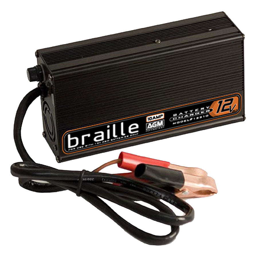 BRAILLE AUTO BATTERY 12310 - Battery Charger 12-Volt 10amp Rapid Charge image