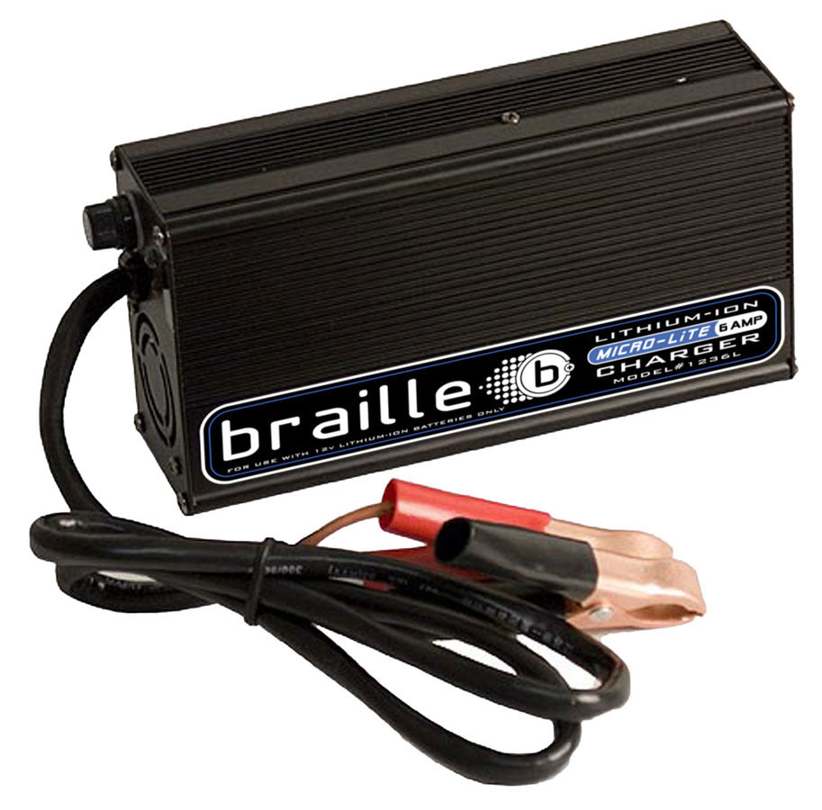 BRAILLE AUTO BATTERY 1236L - Lithium Battery Charger 6amp  Micro-Lite image