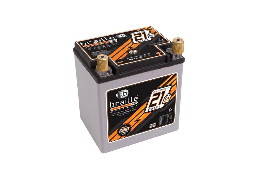 BRAILLE AUTO BATTERY B3121 - Racing Battery 21lbs 1380 PCA 6.6x5.1x6.8 image