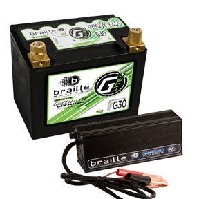 BRAILLE AUTO BATTERY G30C - Lithium 12 Volt Battery Green Lite w/Charger image