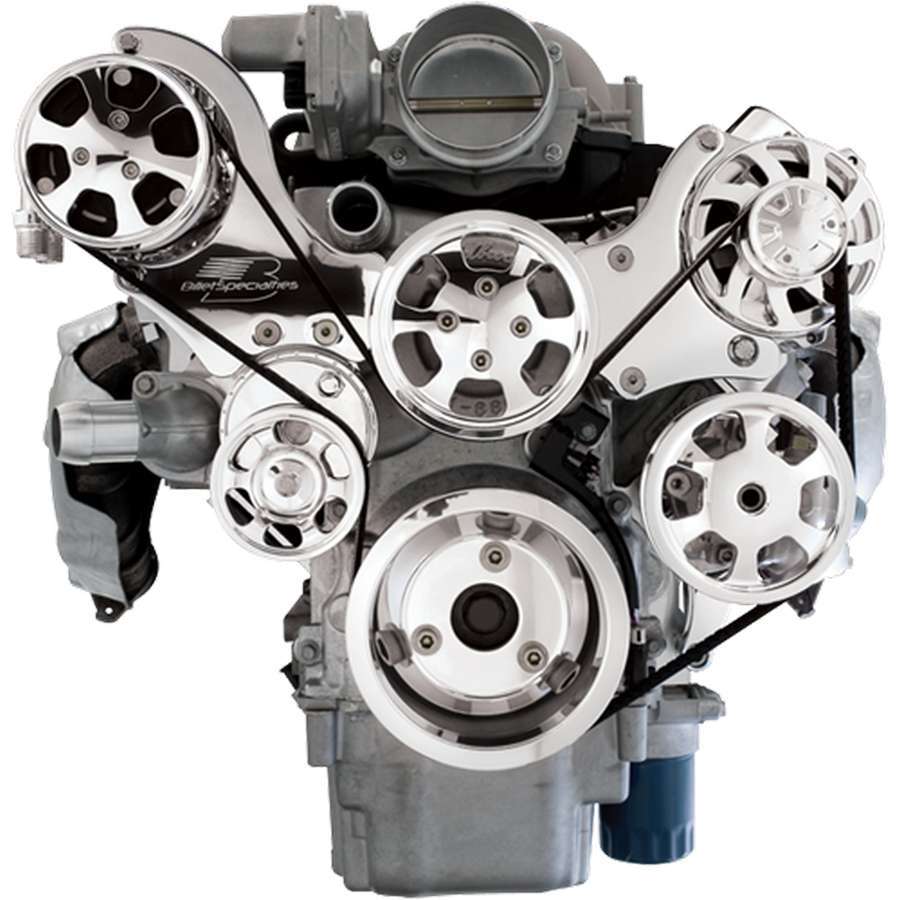 BILLET SPECIALTIES 13450 - LS1/2/3/6 Tru Trac Pulley System Polished image