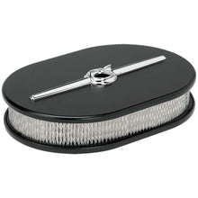 Load image into Gallery viewer, BILLET SPECIALTIES 15324 - Oval Air Cleaner Small Streamline Black image