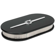 Load image into Gallery viewer, BILLET SPECIALTIES 15424 - Oval Air Cleaner Large Streamline Black image