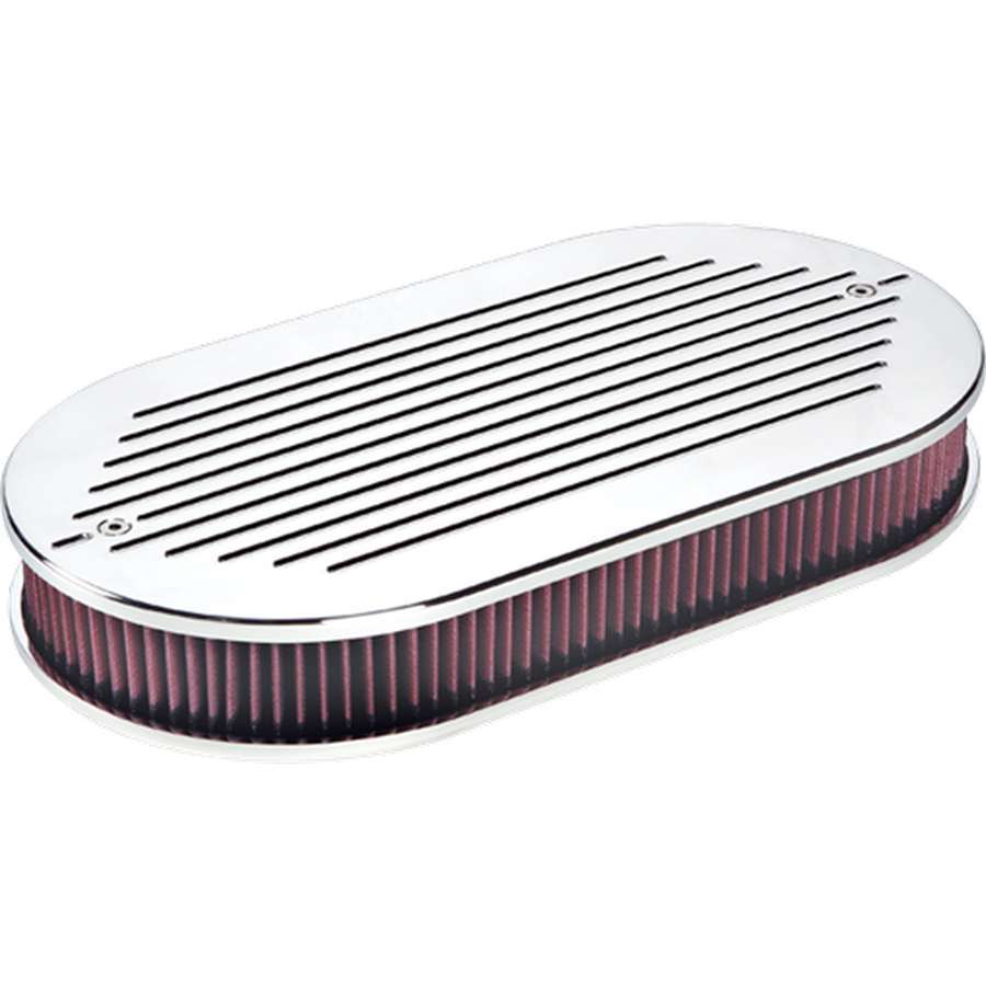 BILLET SPECIALTIES 15520 - Dual Quad Air Cleaner Ball Milled image