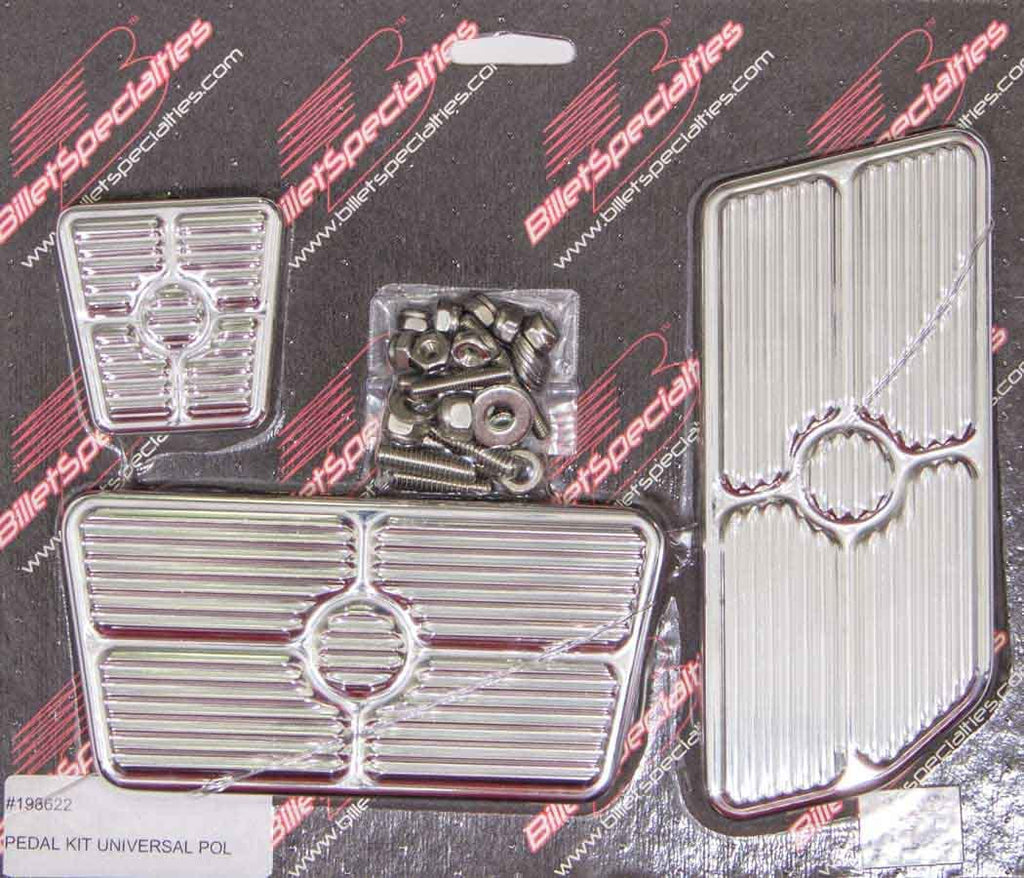 BILLET SPECIALTIES 198622 - Universal Pedal Kits Grooved Polished image