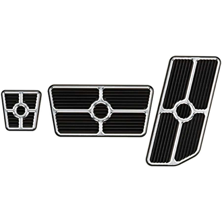 BILLET SPECIALTIES 198625 - Universal Pedal Kits Grooved Black image