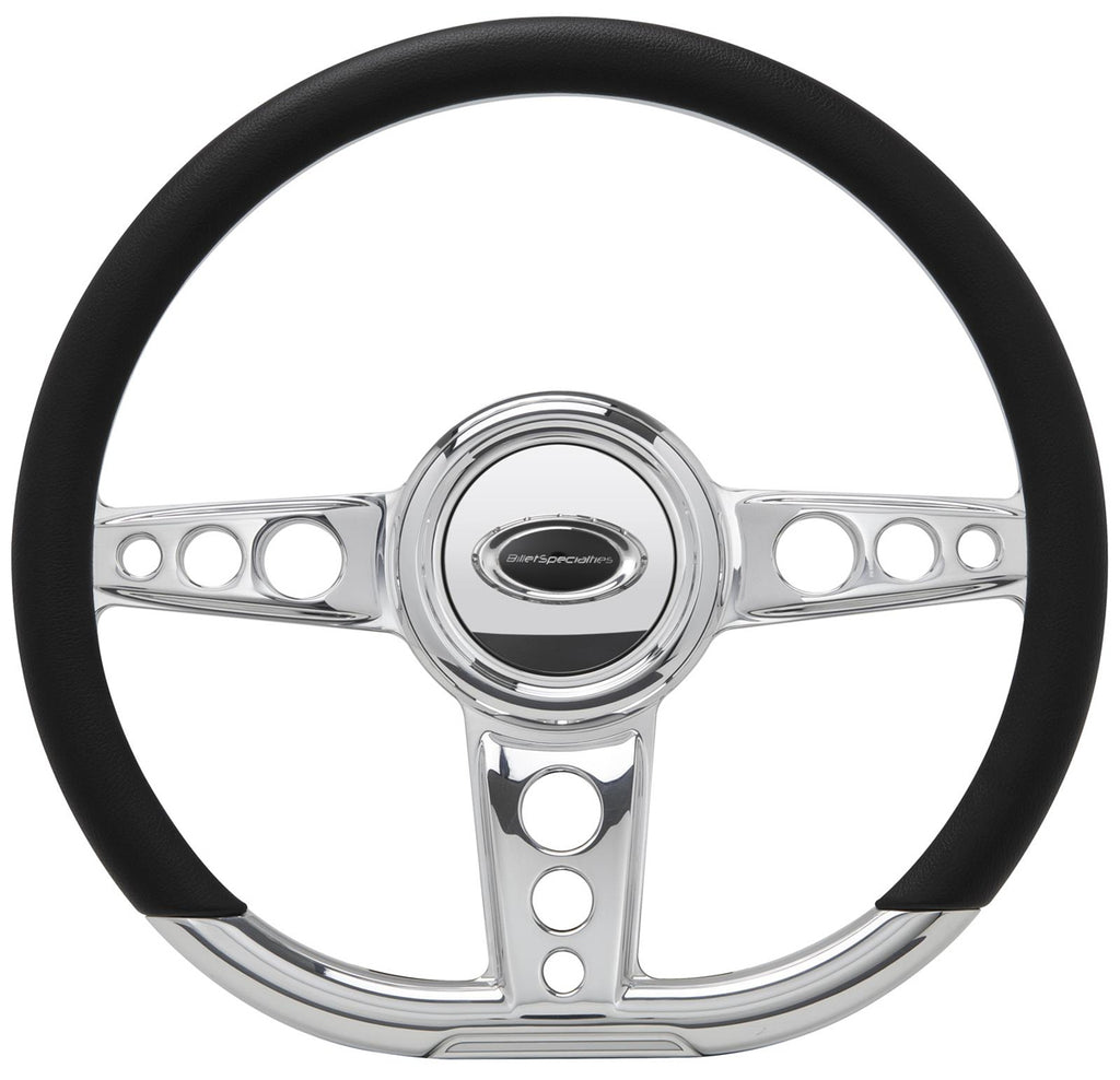 BILLET SPECIALTIES 29427 - Steering Wheel 14in D- Shape Trans Am Polished image