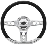 Steering Wheel 14in D- Shape Trans Am Polished