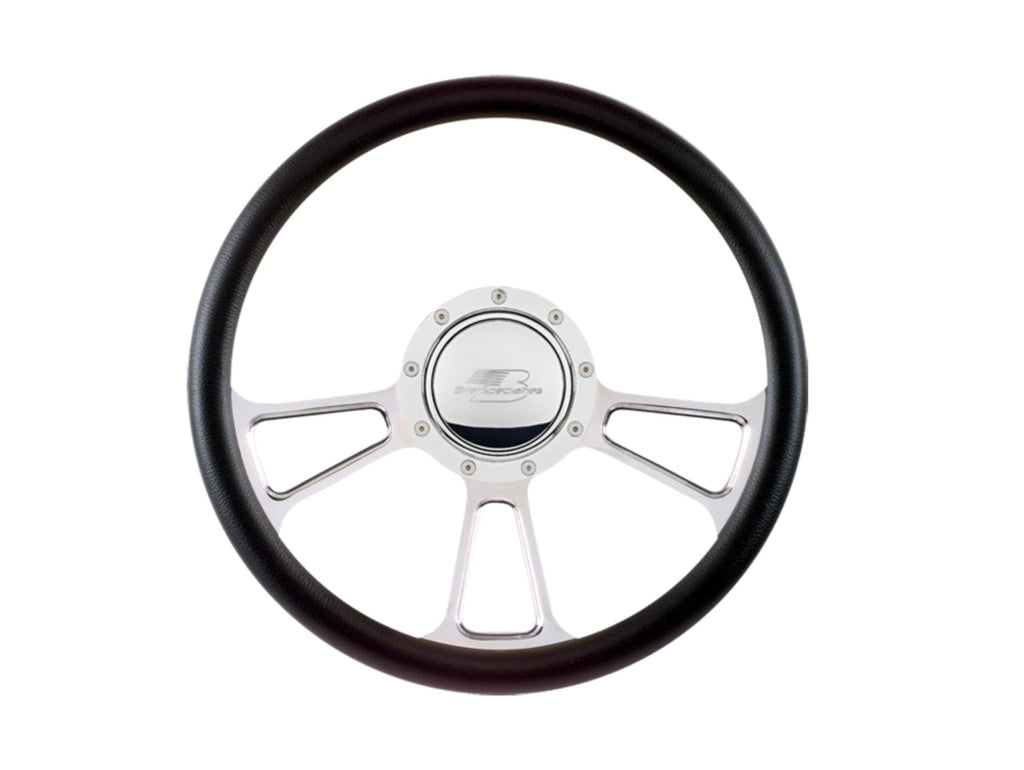 BILLET SPECIALTIES 30425 - Half Wrap Steering Wheel -Vin Tech image