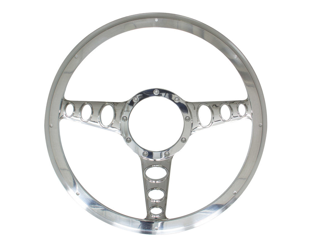 BILLET SPECIALTIES 30445 - Half Wrap Steering Wheel Outlaw image