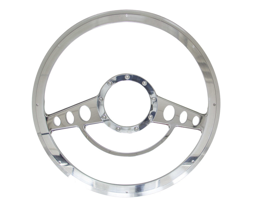 BILLET SPECIALTIES 30725 - Half Wrap Steering Wheel Classic image