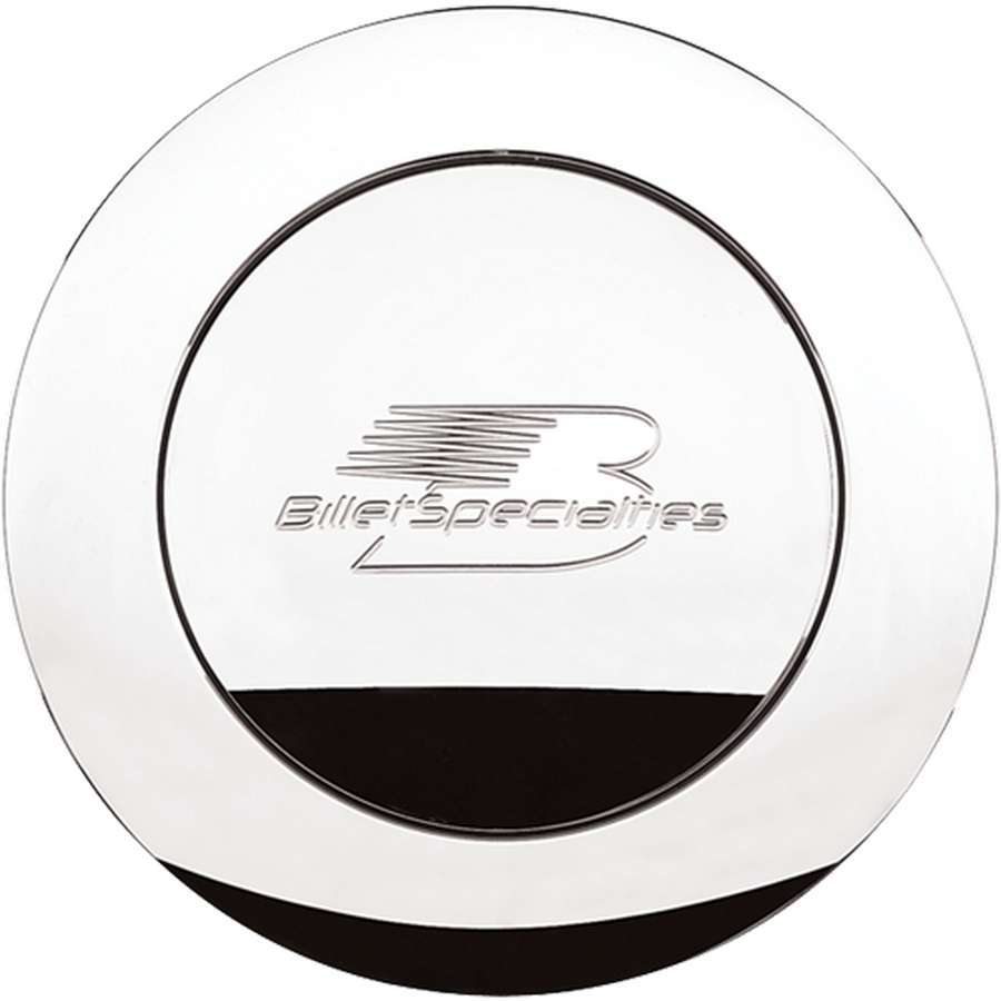 BILLET SPECIALTIES 32625 - Polished Horn Button Lg. Billet Logo image