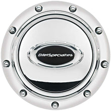 Load image into Gallery viewer, BILLET SPECIALTIES 32715 - Horn Button Riveted Polished w/Black Logo image
