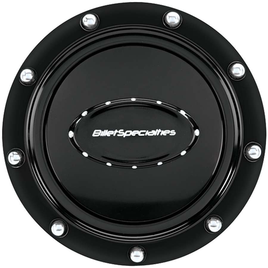 BILLET SPECIALTIES 32719 - Horn Button Riveted Black Anodized image