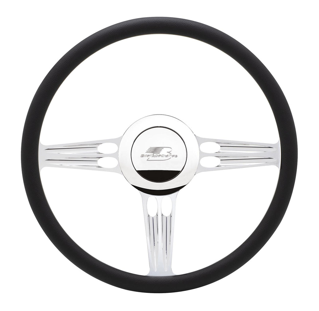 BILLET SPECIALTIES 34120 - Steering Wheel Half Wrap 15.5in Hollowpoint image