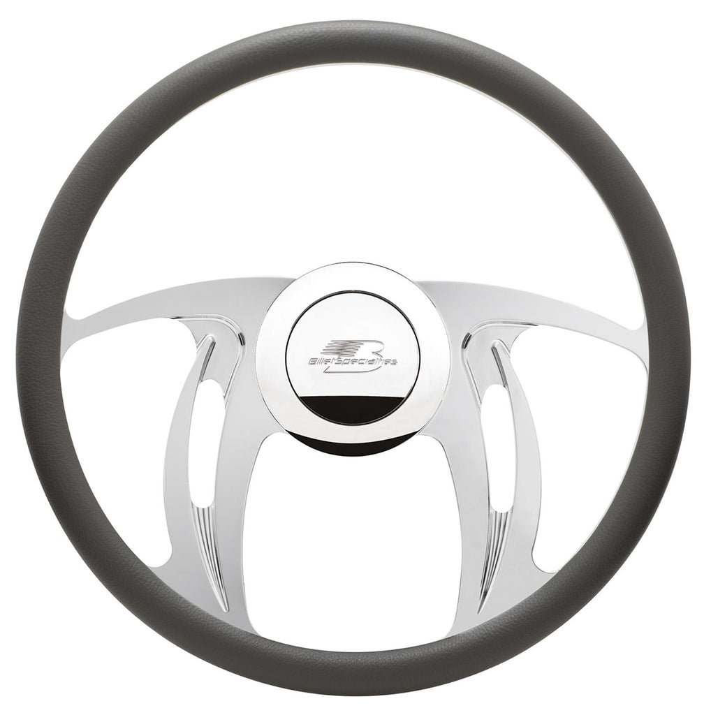 BILLET SPECIALTIES 34123 - Steering Wheel Half Wrap 15.5in Hurricane image