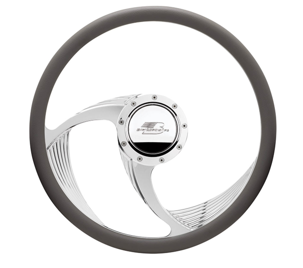 BILLET SPECIALTIES 34165 - Steering Wheel Half Wrap 15.5in Spyder image