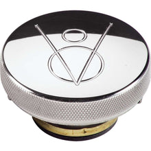 Load image into Gallery viewer, BILLET SPECIALTIES 75420 - Polished Radiator Cap V8 Logo 16lb. image