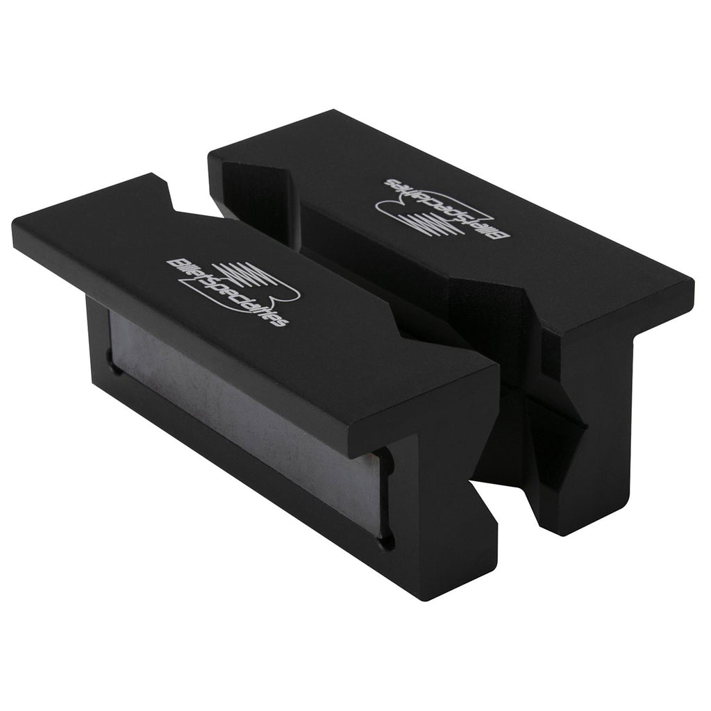 BILLET SPECIALTIES 77906 - Vise Jaw Inserts Billet Aluminum Black image